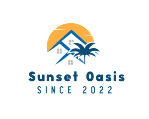 Sunset Real Estate Housing logo design