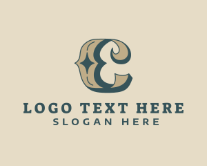Typography - Stylish Retro Studio Letter C logo design