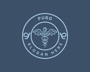 Health Caduceus Medicine Logo