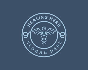 Health Caduceus Medicine logo design