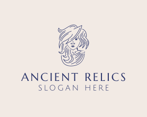 Ancient Greek Head logo design