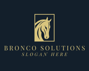 Bronco - Horse Bronco Stallion logo design