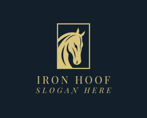 Farrier - Horse Bronco Stallion logo design