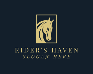 Horse Bronco Stallion logo design