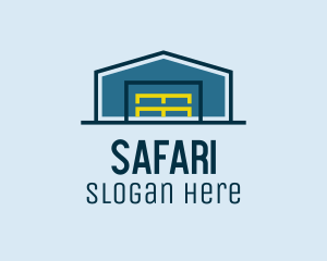 Barn - Warehouse Storage Building logo design