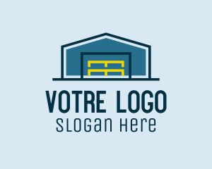 Warehouse Storage Building logo design