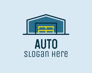 Shipping - Warehouse Storage Building logo design