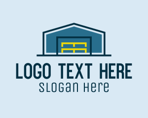 Delivery - Warehouse Storage Building logo design