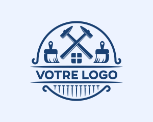 Carpentry Construction Tools Logo