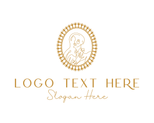 Pendant - Luxury Woman Portrait logo design