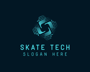 Artificial Intelligence Tech logo design