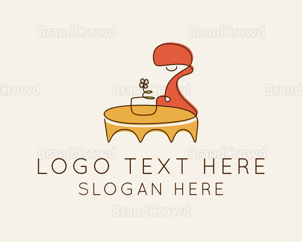 Interior Table Furniture Logo