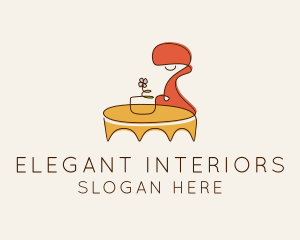 Interior - Interior Table Furniture logo design