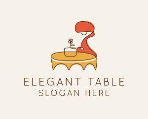 Table - Interior Table Furniture logo design