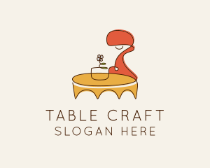 Table - Interior Table Furniture logo design
