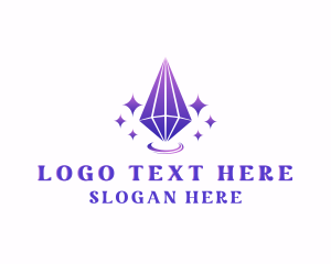 Crystal Gemstone Jewelry Logo