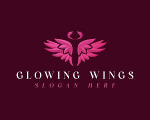 Angel Wing Halo logo design