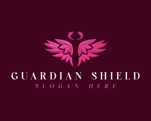 Guardian - Angel Wing Halo logo design