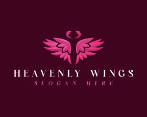 Angel - Angel Wing Halo logo design