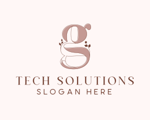 Flower Arrangement - Elegant Letter G logo design