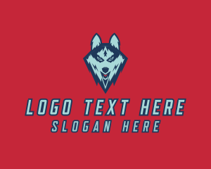 Streamer - Wildlife Wolf Head logo design