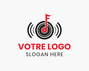 Vinyl Record Tune Logo