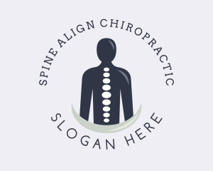 Spine Body Chiropractor Clinic logo design