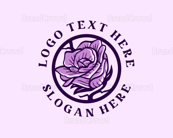 Natural Organic Flower Logo