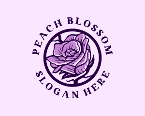 Natural Organic Flower logo design