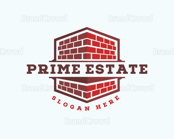 Mason Brick Construction Logo