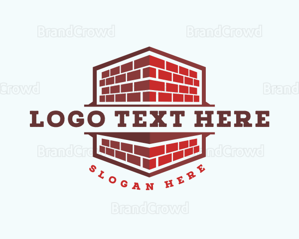 Mason Brick Construction Logo