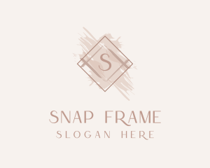 Cosmetics Beauty Frame Letter  logo design