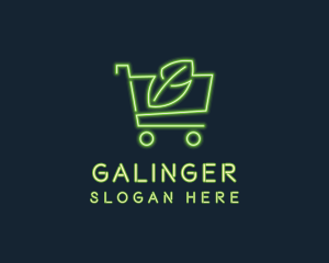 Marketplace - Neon Organic Shopping logo design