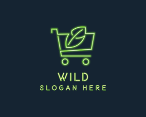 Shopping - Neon Organic Shopping logo design