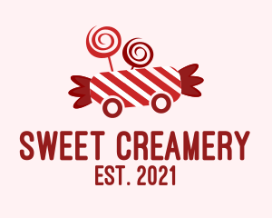 Peppermint Candy Cart  logo design