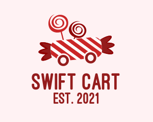 Peppermint Candy Cart  logo design