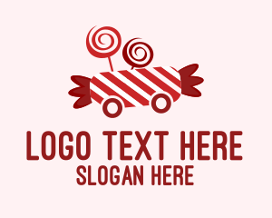 Peppermint Candy Cart  Logo