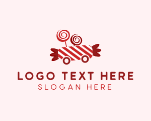 Snack Bar - Peppermint Candy Cart logo design