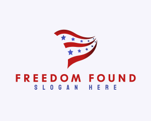 Patriotism - Patriotic National Banner logo design