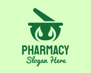 Green Herbal Pharmacy logo design