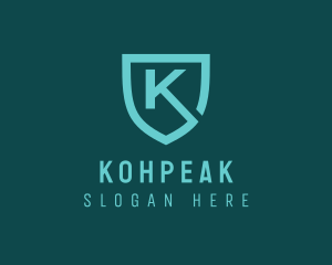 Professional Shield Letter K logo design