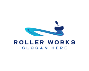 Roller - Painter Roller Handyman logo design