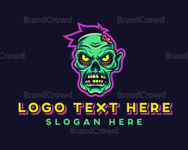 Scary Zombie Gaming Logo