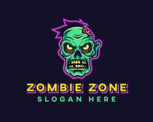 Zombie - Scary Zombie Gaming logo design