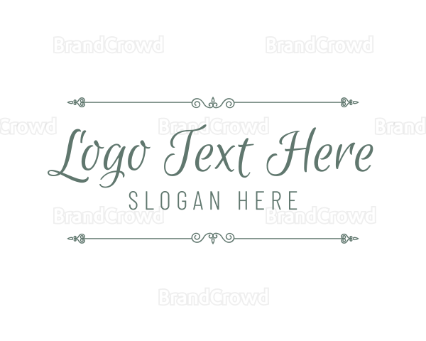 Classy Script Wordmark Logo