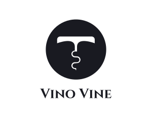 Wine - Wine Alcohol Corkscrew logo design