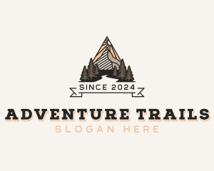 Mountain Hiking Adventure logo design