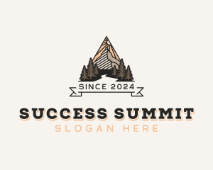 Mountain Hiking Adventure logo design