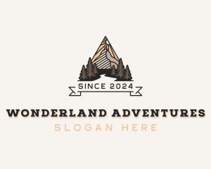 Mountain Hiking Adventure logo design