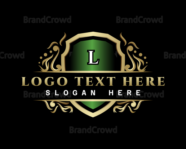 Luxury Shield Crest Logo